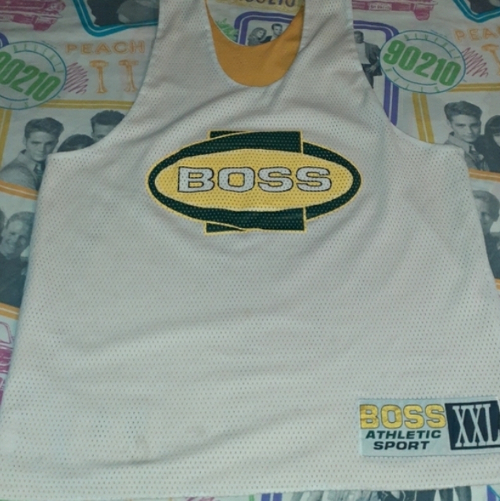 90s Reversible BOSS Vintage Basketball Jersey XXL